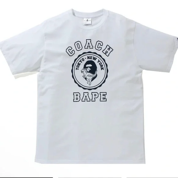 Bape | Shirts | Coach X Bape White T Shirt | Poshmark 